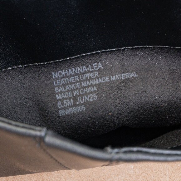 Nordstrom Women Hanna Black Leather Fashion Riding Knee Boots sz 6.5 - Picture 9 of 10